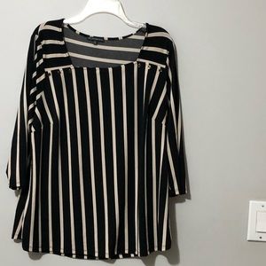 adrianna papell 3/4 sleeve blouse sz 2x